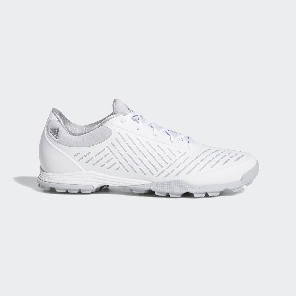 Adidas Women's Adipure Sport 2.0 Golf Shoes White/Grey/Silver Metal Ireland BD7196